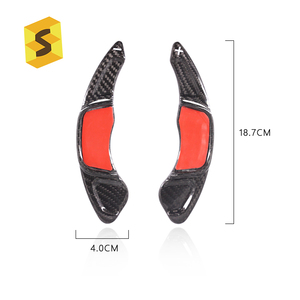 Paddle del cambio del volante in fibra di carbonio ES per <span class=keywords><strong>accessori</strong></span> per auto in carbonio Volkswagen <span class=keywords><strong>Golf</strong></span> <span class=keywords><strong>7</strong></span> - Product Image 3