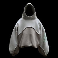 Sweat à capuche unisexe DiFan pour homme, coupe oversize, personnalisable avec logo, épais, style streetwear, coupe courte