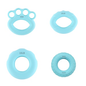 Premium Hoogwaardige Gladde Olie-Spray Feel Fitness Siliconen Materiaal <span class=keywords><strong>Yoga</strong></span> & Pilates 5-50lb Gewogen Ringen - Product Image 4