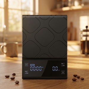 <span class=keywords><strong>Matou</strong></span> Marken-Elektronische Kaffeewaage mit Timer ABS-Material Hohe Genauigkeit 0,1g LED-Anzeige Schwarz - Product Image 2