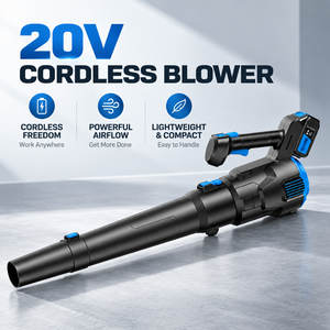 Souffleur sans fil professionnel 20V sans balais, vitesse 49m/s, <span class=keywords><strong>d</strong></span>ébit <span class=keywords><strong>d</strong></span>'<span class=keywords><strong>air</strong></span> 12m³/min, canon à <span class=keywords><strong>air</strong></span> haute capacité, vente en gros - Product Image 2