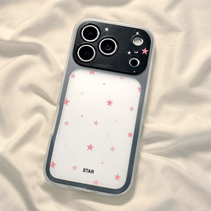 เหมาะสำหรับ iPhone 17 Pro Max, เคสโทรศัพท์กันกระแทกคลุมเต็มแบบนิ่มสีชมพูเฉพาะกับดาวขนาดเล็ก - Product Image 6