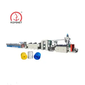 Pp kablo dolgu üretim hattı Pp rafya halat yapımı ekstrüzyon iplik makinesi