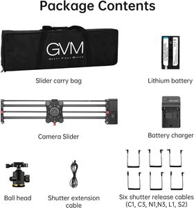 Gvm SLIDER-80 không dây Chuyên nghiệp sợi carbon cơ giới máy ảnh thanh trượt hỗ trợ video thời gian trôi đi nhiếp ảnh theo dõi ngang - Product Image 6