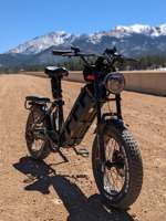 Vélo Électrique Hybride Eahora Juliet, Moteur Personnalisé, 52V 60Ah, Pneus Larges, Vélo Cargo Urbain, Entrepôt UE