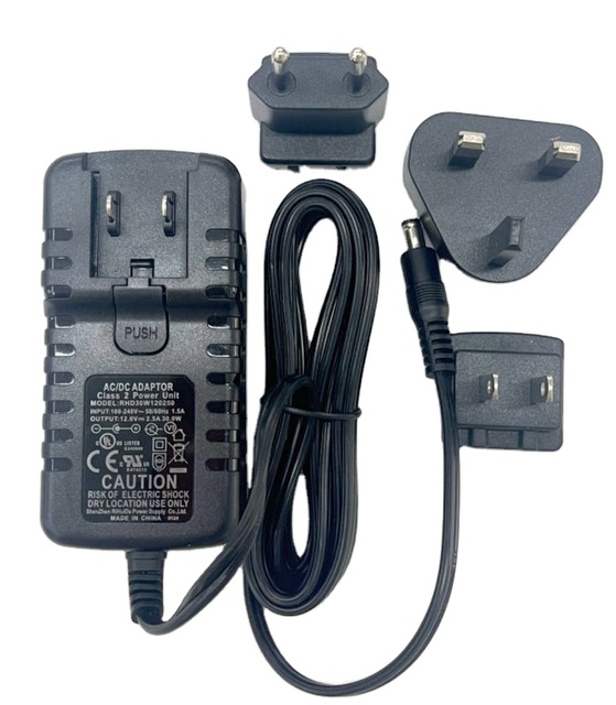 AC-DC 24V 1500mA Power Adapter with Interchangeable Plug