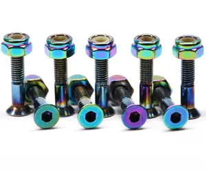 25mm Skates ch rauben HEX Schrauben Skateboard Hardware Kohlenstoffs tahl Zink platte