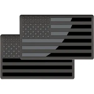 USA drapeau noir carte Auto Fender emblème pour voitures camions ordinateur portable autocollant mural autocollant