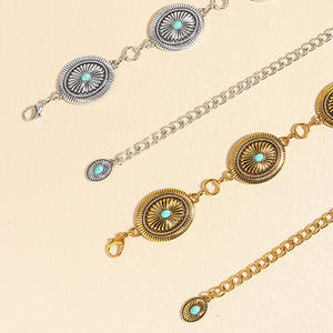 Cadena de cintura de metal de estilo étnico bohemio tallado, cadena de lujo que combina con todo, cadena para el cuerpo, decoración de cintura femenina - Product Image 4