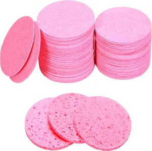 Thân Thiện Với Môi Tái Sử Dụng Màu Hồng Mặt Cellulose Miếng Bọt Biển Gỗ Bột Giấy Spa Sử Dụng Cọ Xùi Miếng Đệm Loại Bỏ Bọt Biển - Product Image 1