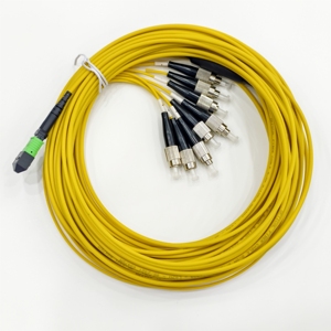 Cable LSZH de Baja Pérdida de Inserción, 8 Hilos, MPO/APC a FC/UPC, Cable de Conexión de 15m, Jumper de Fibra Monomodo para FTTX 40G 100G SFP - Product Image 2