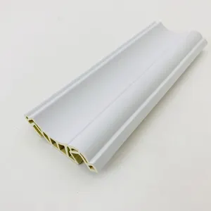 Waterproof Plastic PVC Wall Skirting Boards Decoration Baseboard Ceiling Wood Panel Mouldings Cornices Decorative