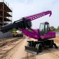 Foreuse rotative portable, matériel de construction, mini-foreuse rotative hydraulique