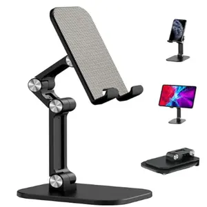 Adjustable Height and Angle Cell Phone Stand for Desk Fold able Holder Taller Phone Stand Compatible 4-11 Inch All Phone