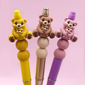 Baby Teething <b>Beads</b> Bear Shape <b>Silicone</b> Food Grade 0 24 Months Unisex Soft Toy - Product Image 2