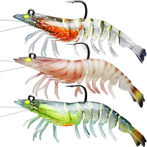Señuelo Blando Sin Anzuelo Nomad Design Live Ops Switcher Shrimp de 3.5 Pulgadas, Material TPE, para Pesca en Barco en Agua Salada, 5 Piezas - Product Image 5
