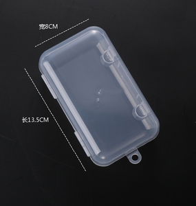 Cajas de plástico transparente rectangulares de borde redondo de 135mm * 80mm * 51mm, Mini organizador de almacenamiento vacío, contenedores para chupete de bebé, juguetes - Product Image 1