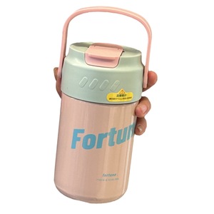 Termo de Acero Inoxidable 316, Estilo Caricatura, Aislado al Vacío, Portátil, para Viajes, Café, Agua, con Pajita, Antiderrames, Libre de BPA, 6-12 - Product Image 3