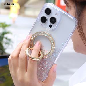 Custom Magnetic <b>Mobile</b> <b>Phone</b> <b>Holder</b> 360 Degree Rotation <b>Phone</b> Ring Grip <b>Phone</b> Stand for Iphone 16 15 14 13 12 11 Series - Product Image 3