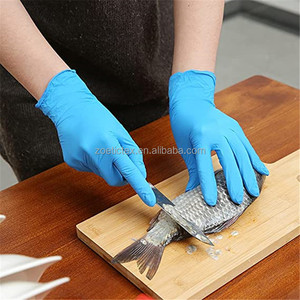 Guanti di sicurezza monouso blu Nitrile puro 100 pezzi Per scatola di protezione Per cliniche odontoiatriche da laboratorio guanti Per la pulizia della casa - Product Image 6