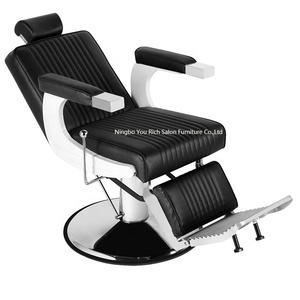 Silla de peluquero Takara Belmont clásica para silla de estilista de barbería Silla de peluquero reclinable hidráulica negra - Product Image 4