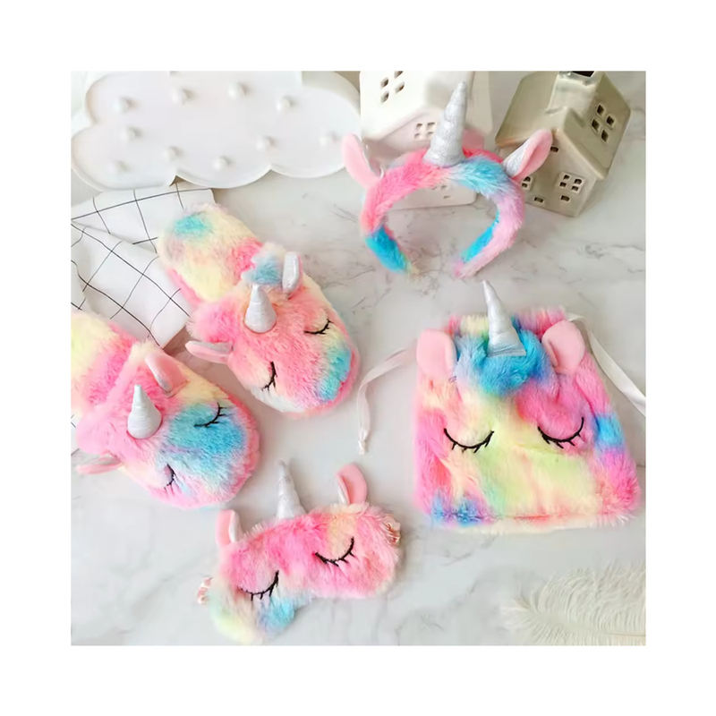 Rainbow Fluffy Fur unicorn Animal with