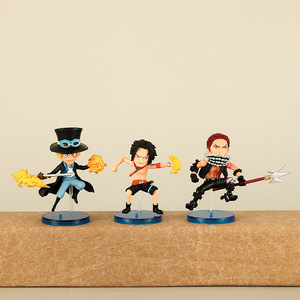 9 unids/set una pieza Anime Pvc figuras de acción dibujos animados figuras de acción juguete Ace figurita muñeca ornamento al por mayor - Product Image 4