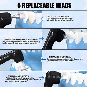 Quotidiano sbiancamento denti dentale lucidatrice in acciaio inox macchina di lucidatura dei denti con il tartaro di calcolo e raschietto per la placca - Product Image 6
