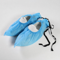 Surchaussures à nouer jetables, imperméables, sans latex, de qualité médicale, résistantes à l'usure, en vrac, livraison rapide