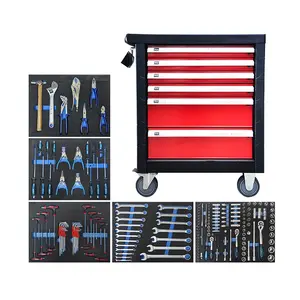 RT204A 204PCS Germany High Quality Tool Chest Tool Cabinet Box 6 Drawers