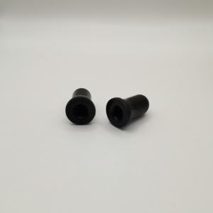 Gotero de Goma Negro Brillante de 18 mm con Boquilla - Product Image 4