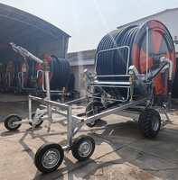 Système d'irrigation par rouleau de tuyau d'arrosage à grande roue d'eau mobile pour l'agriculture, vente chaude, arroseur à canon à pluie, système d'irrigation par tambour