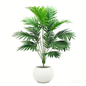 2 Palmeras Artificiales |   Plantas Tropicales Realistas con Hojas Verdes y Lujosas, Libres de Mantenimiento para Decoración Interior/Exterior - Product Image 6