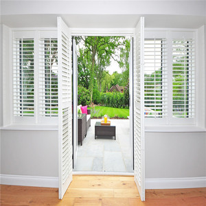 Pannelli per <span class=keywords><strong>persiane</strong></span> a lamelle in PVC effetto <span class=keywords><strong>legno</strong></span> anti-muffa, direttamente dal produttore, per porte alla francese e <span class=keywords><strong>persiane</strong></span> a battente in PVC per lavanderia - Product Image 1
