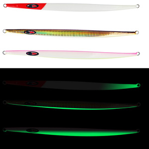 Señuelo de Pesca Estilo Japonés, Tipo Jig Largo, 210g, Hundimiento Rápido, para Pesca en Alta Mar, Agua Salada, Plástico - Product Image 2