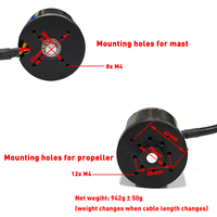 Maytech Moteur sans balais étanche 6374 80KV pour planche de surf Foil Assist E Foil Board Electric SUP Marine Sports Engine