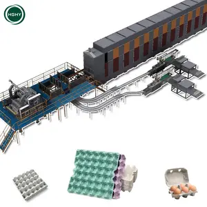 Hghy Fully Automatic Paper Egg Tray Machine Turkey Paper Pulp Carton Molding Production Line Egg Tray Manufacturing Machine