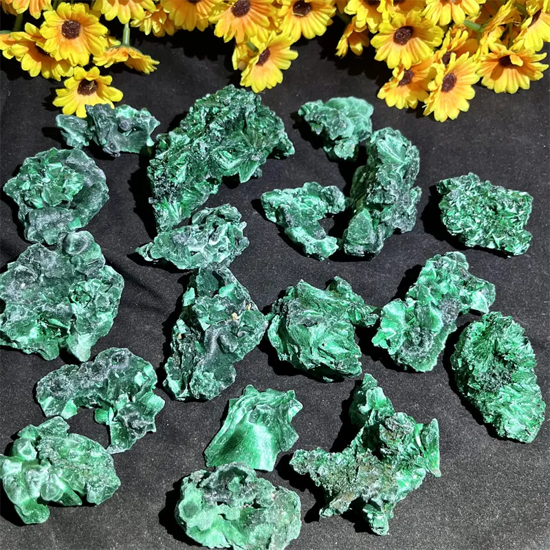 Wholesale Healing Natural Crystal Raw Malachite Specimen Mineral for Home Decoration