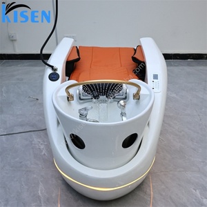 Silla de Masaje Eléctrica para Salón de Belleza y Peluquería KISEN, en Oferta, con Lavabo de Cerámica y Circulación de Agua - Product Image 3