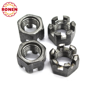 Inch Hex rãnh hạt M8 din935 inch kim loại & luyện kim máy móc rãnh hạt mạ kẽm Hex rãnh hạt - Product Image 3