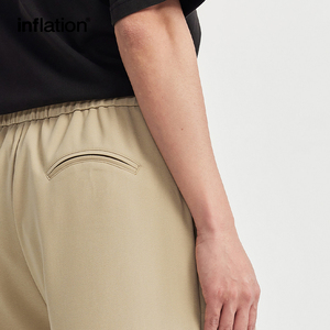 Custom Rechte Kaki Polyester Spandex Gedrapeerde Wijde Pijpen Pak Broek Heren Casual Broek - Product Image 4