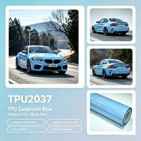 Film de protection TPU Zandvoort bleu, rouleau de 1,52x15m, best-seller, adapté à toutes les voitures, application humide, 7,5 mil
