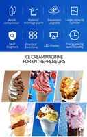 Machine à crème glacée HENGZHI, 3 saveurs, machine à crème glacée molle commerciale