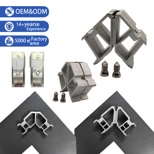 Soportes de Esquina Modernos y Duraderos de Aluminio con Rotura de Puente Térmico, Plateados, para Impermeabilización de Puertas y Ventanas con Instalación por Tornillos - Product Image 2