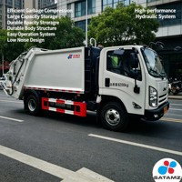 Camion compacteur JMC 4x2, camion à ordures avec chargement rapide en moins de dix secondes pour les agences gouvernementales, les mines, les zones résidentielles