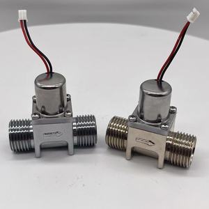 Transl G1/2 G3/4, rosca macho y hembra de latón, válvula <span class=keywords><strong>solenoide</strong></span> de agua de enclavamiento para el hogar, cocina, grifo, protector de fugas - Product Image 4