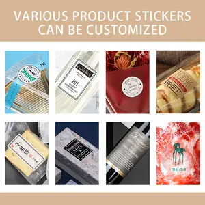 Custom printed product packaging self-adhesive label stickers Waterproof vinyl logo sticker rolls