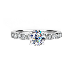 SPJ gioielli 925 <span class=keywords><strong>argento</strong></span> anelli di fidanzamento per le donne <span class=keywords><strong>D</strong></span> VVS Moissanite anello Moissanite gioielli 925 gioielli in <span class=keywords><strong>argento</strong></span> anelli di nozze - Product Image 5