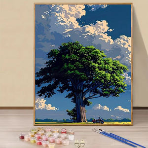 Kit de pintura por números de 16x20 pulgadas, estilo impresionista, Kit Diy de pintura al óleo, lienzo al óleo, arte de pared, pintura personalizada por diseñador de números - Product Image 3