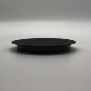 Plato Redondo Pequeño de Plástico Texturizado Negro, Mini Plato Esmerilado para Condimentos, Plato para Servir Irrompible Libre de BPA para el Hogar - Product Image 3